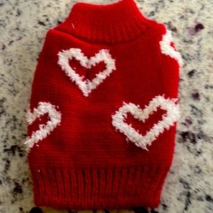 Red valentines sweater